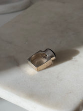 Load image into Gallery viewer, Solid Sterling Silver Black Onyx Ring Size 7.25
