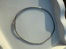 Load image into Gallery viewer, CZ Sterling Silver Omega Necklace
