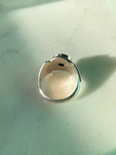 Load image into Gallery viewer, Peridot Sterling Silver &amp; 18k Gold Ring Size 6.5
