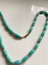 Load image into Gallery viewer, Turquoise &amp; 14k Yellow Gold Strand Necklace

