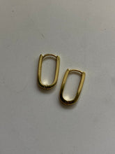 Load image into Gallery viewer, Clicker Gold Vermeil Hoop Earrings
