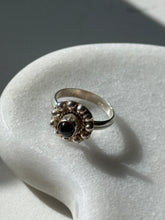 Load image into Gallery viewer, Garnet Cabochon Sterling Silver Ring Size 7
