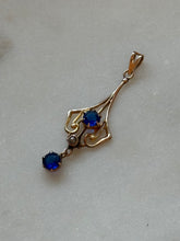 Load image into Gallery viewer, Vintage 10k Gold Lavalier Pendant

