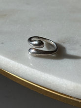 Load image into Gallery viewer, Vintage Sterling Silver Bypass Ring Size 8
