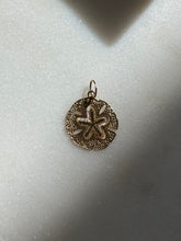 Load image into Gallery viewer, Dainty 14k Yellow Gold Mini Sand Dollar Charm
