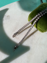 Load image into Gallery viewer, CZ Sterling Silver Tennis Chain Necklace 18”
