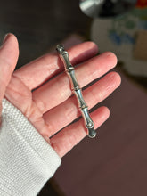 Load image into Gallery viewer, Bamboo Link Sterling Silver Bracelet 7.25”
