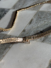 Load image into Gallery viewer, Italian Gold Vermeil V Necklace 15.5”
