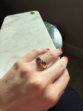 Load image into Gallery viewer, Gold Vermeil X Ring Size 7.25
