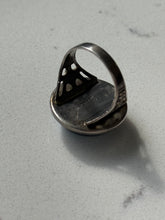 Load image into Gallery viewer, Antique Morpho Butterfly Ring Size 5.25
