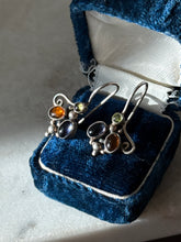 Load image into Gallery viewer, Vintage Sterling Silver Cabochon Earrings
