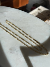 Load image into Gallery viewer, Italian Gold Vermeil Figaro Link Chain 24”
