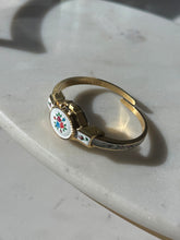 Load image into Gallery viewer, Vintage Enamel Floral Peekaboo Bangle Watch
