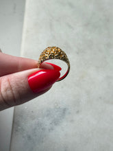 Load image into Gallery viewer, Gold Vermeil Confetti Dome Ring Size 7.75
