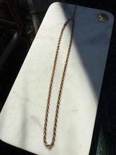 Load image into Gallery viewer, Gold Vermeil Rope Chain Necklace 20”-22”
