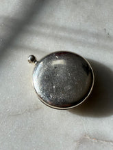 Load image into Gallery viewer, Vintage Diamond Starburst Oval Locket Sterling Silver Pendant
