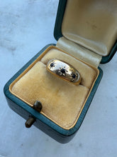 Load image into Gallery viewer, Antique 9k Gold Gypsy Trilogy Ring Size 6

