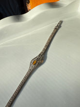 Load image into Gallery viewer, Art Deco Sterling Filigree Bracelet 7.25”
