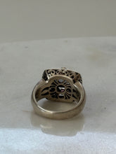 Load image into Gallery viewer, Chunky Sterling &amp; 18k Gold Ring Size 10
