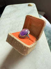Load image into Gallery viewer, Amethyst Sterling Silver Ring Size 7.75
