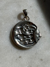 Load image into Gallery viewer, Sun &amp; Moon Pendant Sterling Silver

