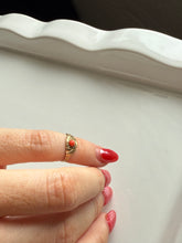 Load image into Gallery viewer, Antique Coral 10k Gold Midi Ring
