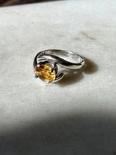 Load image into Gallery viewer, Vintage Citrine Sterling Silver Ring Size 6.5

