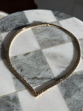 Load image into Gallery viewer, Italian Gold Vermeil V Necklace 15.5”
