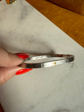 Load image into Gallery viewer, Two-Tone Sterling Silver &amp; Brass Mexico Bangle Bracelet
