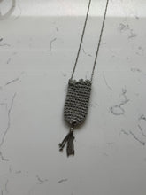 Load image into Gallery viewer, Vintage Wire Mesh Bag Necklace 32”
