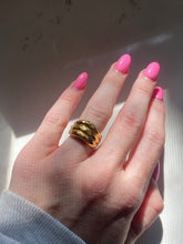 Load image into Gallery viewer, Wavy Ribbed Gold Vermeil Ring
