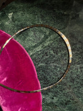 Load image into Gallery viewer, Two-Tone Sterling Silver Gold Vermeil Omega Collar Necklace 17”
