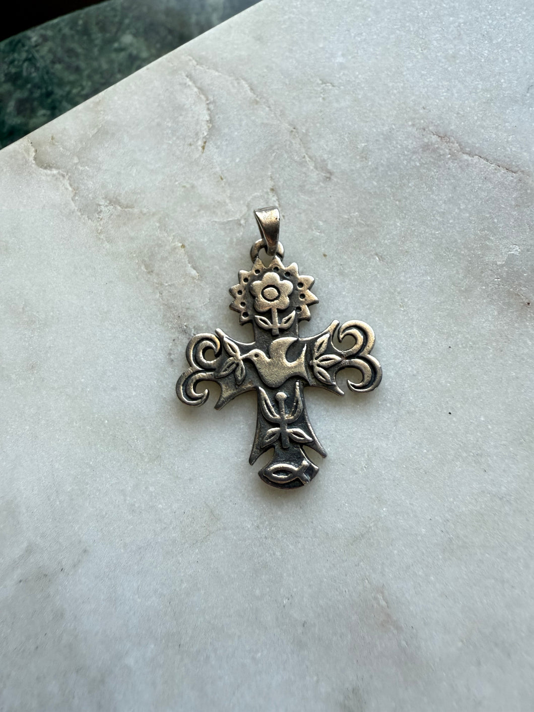 Retired James Avery Sterling Silver Cross Pendant