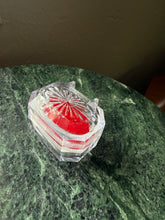 Load image into Gallery viewer, Vintage Red Velvet Ring Box
