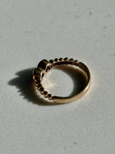 Load image into Gallery viewer, Diamond &amp; Emerald Bezel Set 14k Gold Ring
