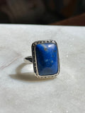 Vintage Blue Lapis Sterling Silver Ring Size 8