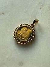 Load image into Gallery viewer, Isle of Man 1989 Crown Persian Cat 1/25th Ounce .999 Fine Gold Coin 14k Gold Pendant
