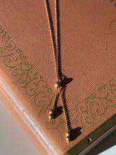 Load image into Gallery viewer, Vintage UnoAErre 18k Gold Ball Chain Lariat Necklace 18”
