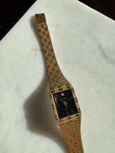 Load image into Gallery viewer, Pierre Cardin Gold Tone Black Face Watch
