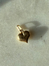 Load image into Gallery viewer, Vintage 10k Gold Mini Puffy Heart Charm
