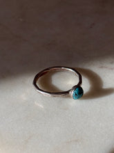 Load image into Gallery viewer, Vintage Turquoise Sterling Silver Ring Size 10
