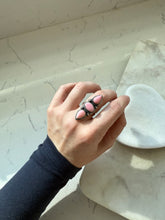 Load image into Gallery viewer, Pink Conch Sterling Silver Ring Size 7.75
