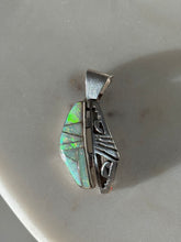 Load image into Gallery viewer, Vintage Opal Sterling Silver Pendant
