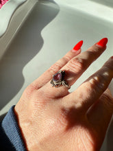 Load image into Gallery viewer, Amethyst Sterling Silver Ring Size 5.5
