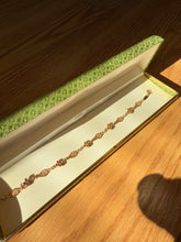 Load image into Gallery viewer, Vintage Italian 14k Yellow Gold Flower Bracelet
