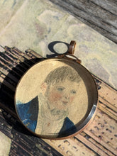 Load image into Gallery viewer, Antique 10k Rosey Gold Mourning Locket

