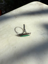 Load image into Gallery viewer, Vintage Malachite Sterling Silver Ring Size 5.5
