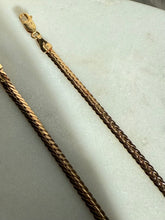 Load image into Gallery viewer, Italian 14k Yellow Gold Cuban Link Pear Cut Emerald &amp; Diamond Halo Drop Necklace
