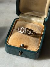 Load image into Gallery viewer, Vintage Solid 10k Gold LOVE Spellout Ring Size 5.25

