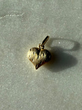 Load image into Gallery viewer, Vintage 10k Gold Mini Puffy Heart Charm
